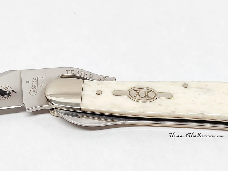 2007 Case XX 61953L Smooth Appaloosa Bone Russlock Pocket Knife