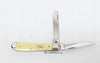 2008 Case XX 3207 Yellow Delrin Mini Trapper Pocket Knife