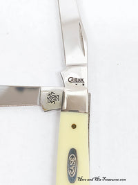 2008 Case XX 3207 Yellow Delrin Mini Trapper Pocket Knife