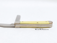 2008 Case XX 3207 Yellow Delrin Mini Trapper Pocket Knife