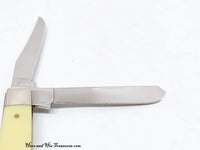 2008 Case XX 3207 Yellow Delrin Mini Trapper Pocket Knife