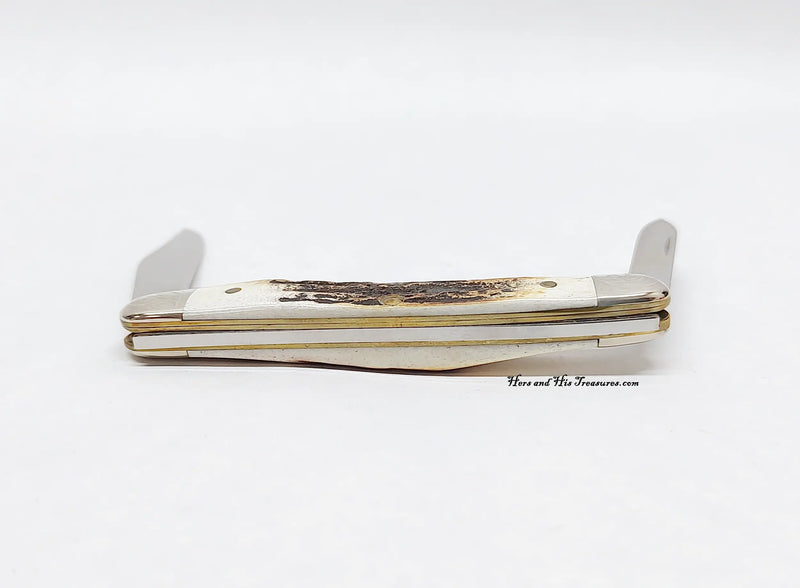 2007 Case XX 52109X Stag Baby Copperhead Pocket Knife with Scrolled Bolsters