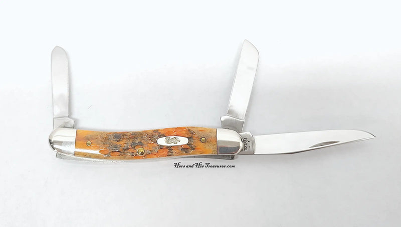 2006 Case XX 6318 Autumn Bone Medium Stockman Pocket Knife