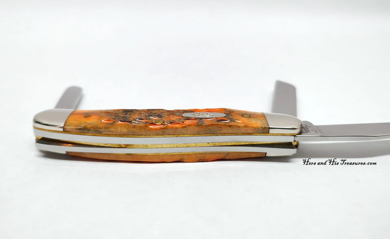 2006 Case XX 6318 Autumn Bone Medium Stockman Pocket Knife