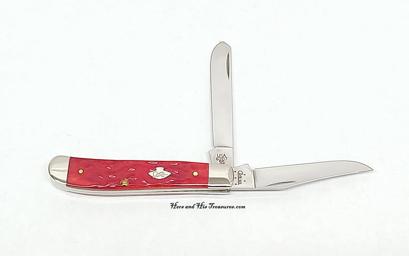 2005 Case XX 6207 Red Bone Mini Trapper Pocket Knife