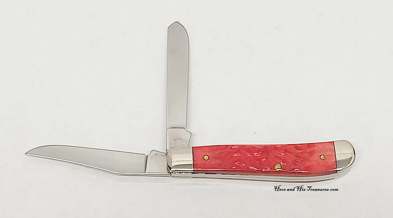 2005 Case XX 6207 Red Bone Mini Trapper Pocket Knife