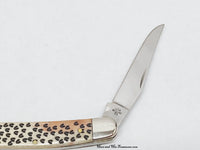 2008 Case XX Appaloosa Chestnut Bone Deer Tracks Muskrat Pocket Knife