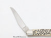 2008 Case XX Appaloosa Chestnut Bone Deer Tracks Muskrat Pocket Knife