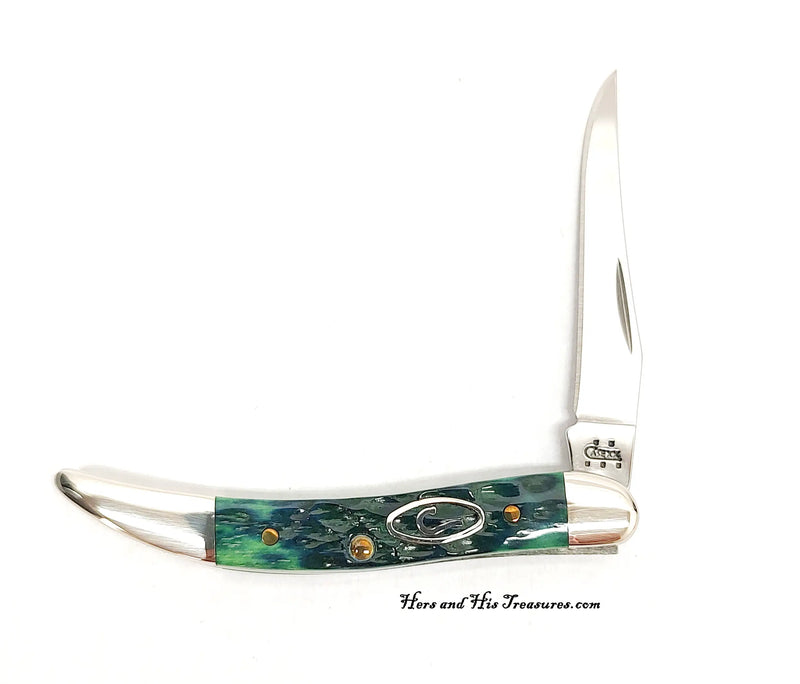 2005 Case XX 610096 Kentucky Bluegrass Tiny Toothpick Pocket Knife - Hers and His Treasures