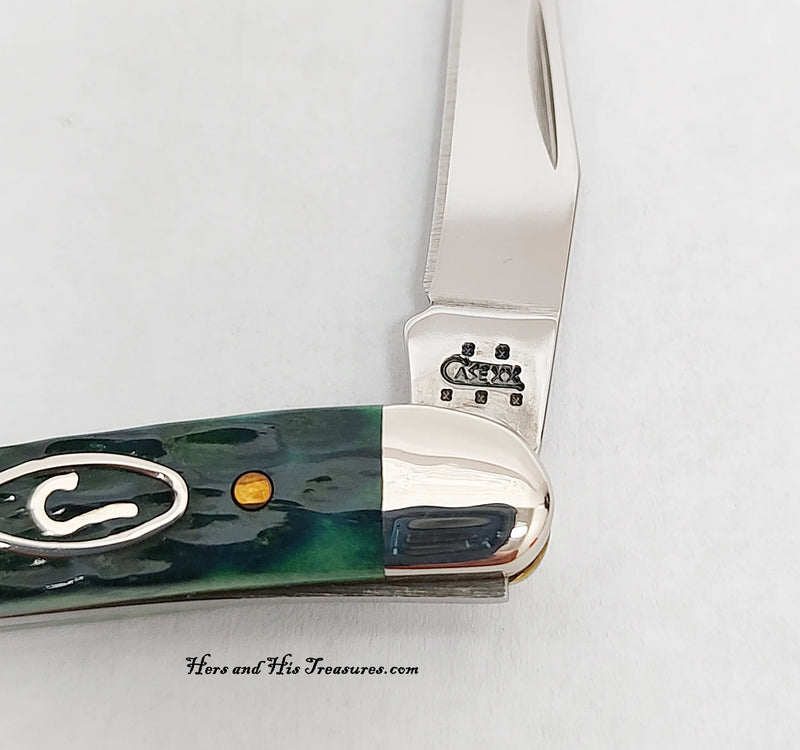 2005 Case XX 610096 Kentucky Bluegrass Tiny Toothpick Pocket Knife - Hers and His Treasures