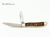 2007 Case XX 6220 Brown Jigged Delrin Peanut Pocket Knife - Hers and His Treasures