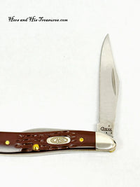 2007 Case XX 6220 Brown Jigged Delrin Peanut Pocket Knife - Hers and His Treasures