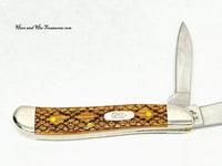 2005 Case XX 6220 Oak Pakka Rattlesnake Peanut Pocket Knife - Hers and His Treasures