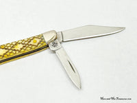 2005 Case XX 6220 Antique Bone Rattlesnake Peanut Pocket Knife - Hers and His Treasures