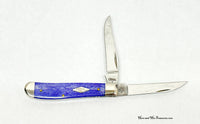 2009 Case XX 6207W Ultra Violet Smooth Bone Mini Trapper Pocket Knife - Hers and His Treasures