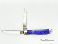 2009 Case XX 6207W Ultra Violet Smooth Bone Mini Trapper Pocket Knife - Hers and His Treasures