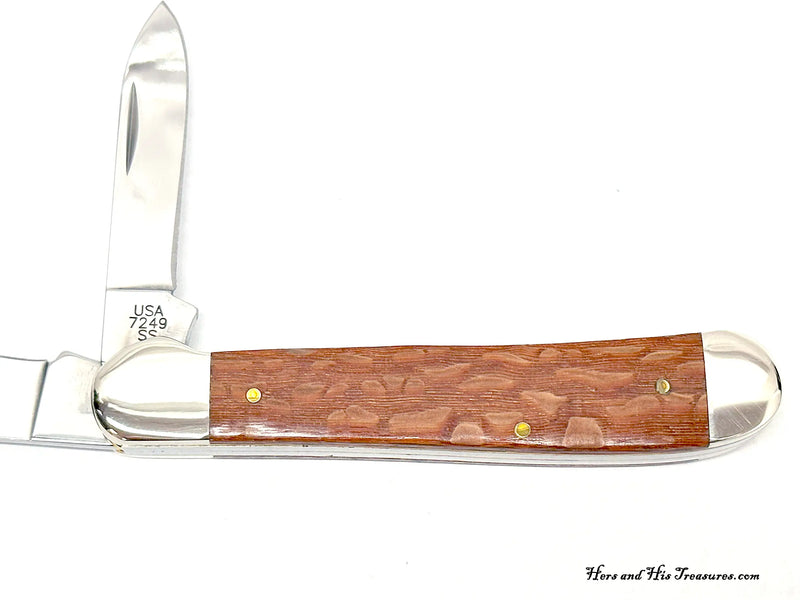 2006 Case XX 7249 Lace Wood Copperhead Pocket Knife - Hers and His Treasures