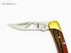 2005 Buck Knives B055-SP2-0 Idaho Cutout Wood Lockback Pocket Knife  - Hers and His Treasures