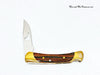 2005 Buck Knives B055-SP2-0 Idaho Cutout Wood Lockback Pocket Knife  - Hers and His Treasures