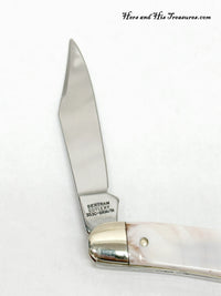 Hen & Rooster 353C-BRM/M Little Mustang Marble Corelon Whittler Pocket Knife - Hers and His Treasures