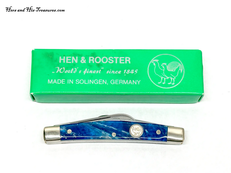 Hen & Rooster 367C-MN-TC Blue Corelon Tobacco Congress Pocket Knife - Hers and His Treasures