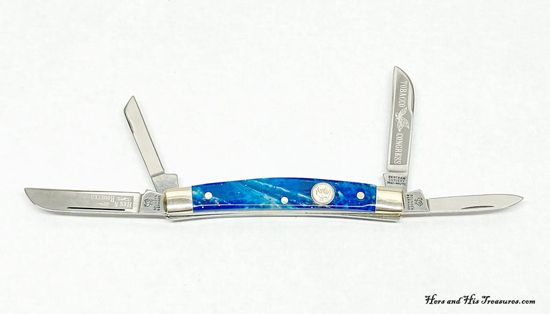 Hen & Rooster 367C-MN-TC Blue Corelon Tobacco Congress Pocket Knife - Hers and His Treasures