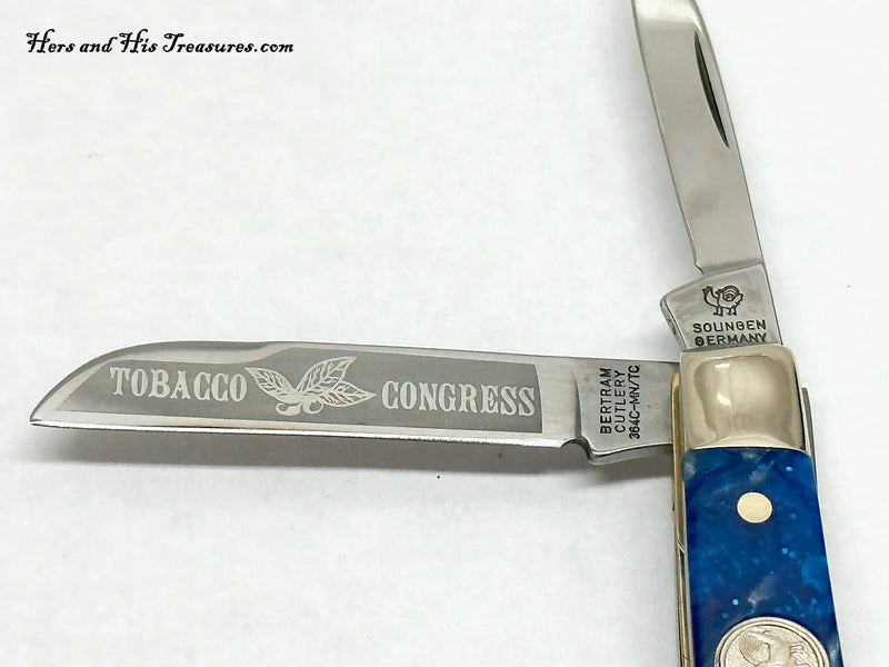 Hen & Rooster 367C-MN-TC Blue Corelon Tobacco Congress Pocket Knife - Hers and His Treasures