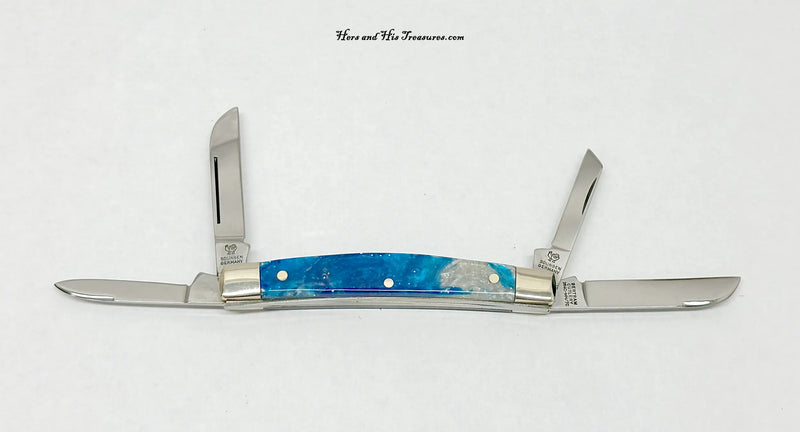 Hen & Rooster 367C-MN-TC Blue Corelon Tobacco Congress Pocket Knife - Hers and His Treasures