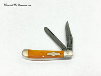 Bear and Son Custom Heritage AUSMB654.5LD Mini Trapper Pocket Knife - Hers and His Treasures