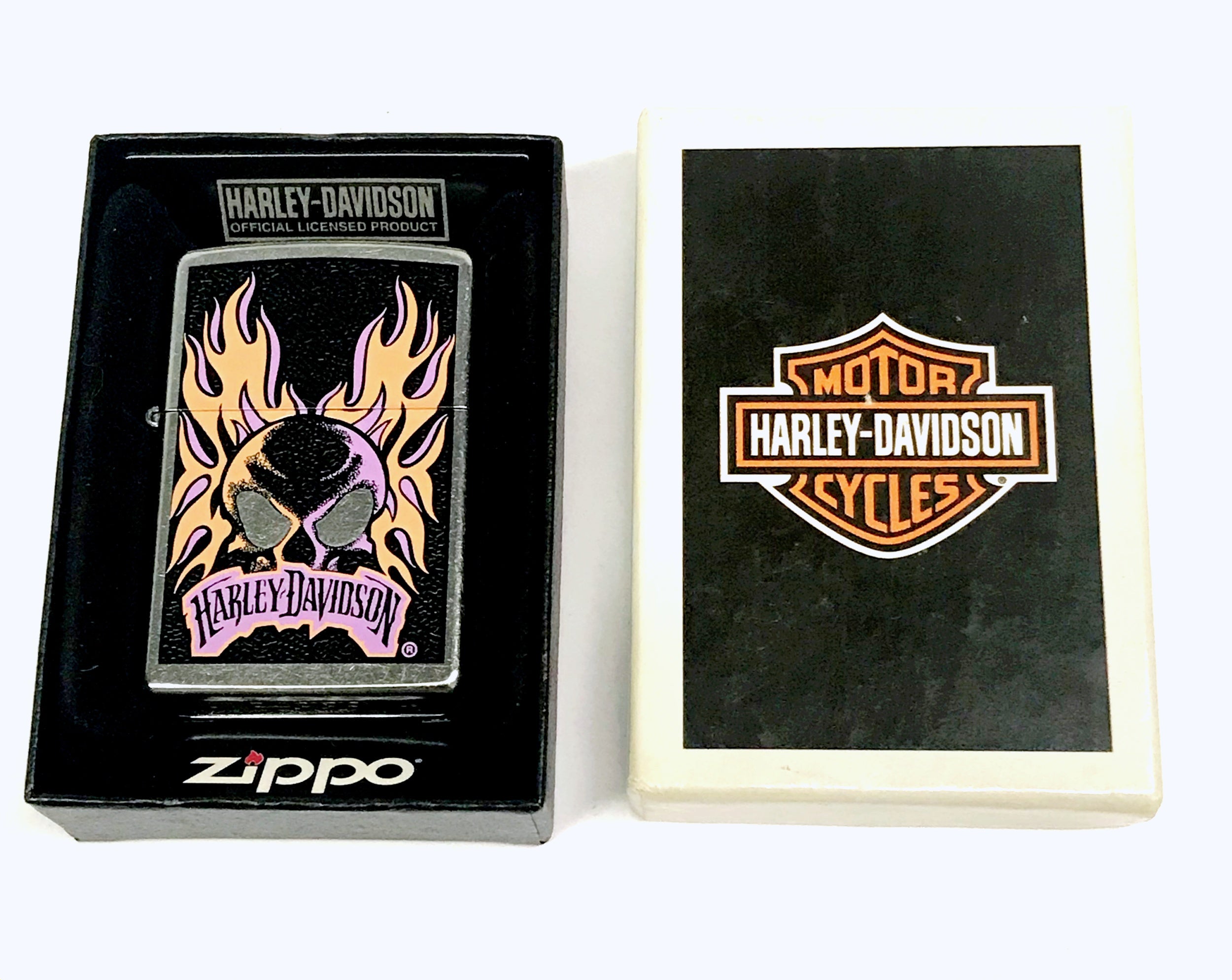 2009 Harley Davidson Skull and Flames 24506 Zippo Lighter – Hers and His  Treasures