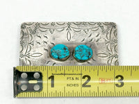 KK Kustom Kraft Turquoise Sterling Silver Belt Buckle - Hers and His Treasures