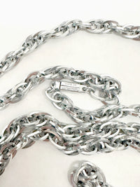 Silver Tone Chain Link Necklace | West Germany - Hers and His Treasures