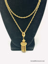 Vintage Avon Gold Tone Tassel Necklace - Hers and His Treasures