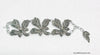 Western Germany Aluminum Marcasite Flower Wide Link Bracelet - Hers and His Treasures