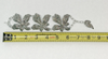 Western Germany Aluminum Marcasite Flower Wide Link Bracelet - Hers and His Treasures