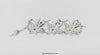 Western Germany Aluminum Marcasite Flower Wide Link Bracelet - Hers and His Treasures