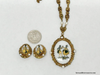 West Germany Gold Tone Filigree Courting Couple Jewelry Set - Hers and His Treasures