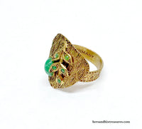 Western Germany Adjustable Leaf Ring - Hers and His Treasures