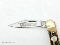 Vintage Buck Creek Stag 1st Production Run Whittler Pocket Knife - Hers and His Treasures