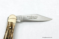 Vintage Buck Creek Stag 1st Production Run Whittler Pocket Knife - Hers and His Treasures