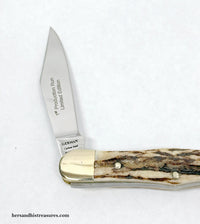 Vintage Buck Creek Stag 1st Production Run Whittler Pocket Knife - Hers and His Treasures