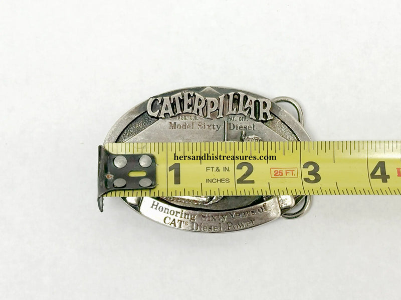 1990 Caterpillar Model Sixty Diesel Limited Edition Belt Buckle - Hers and His Treasures