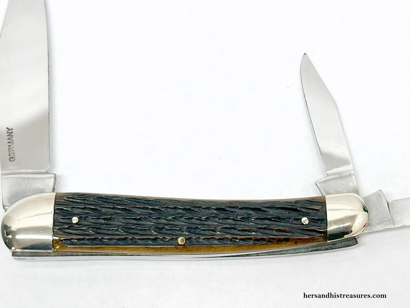 Marbles Green Bone Whittler Pocket Knife - Hers and His Treasures