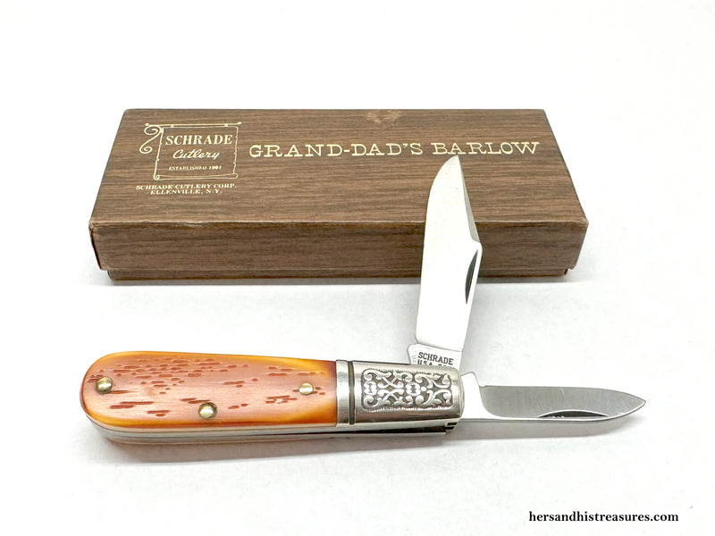 Schrade USA 206 Grand-Dad's Barlow Pocket Knife - Hers and His Treasures