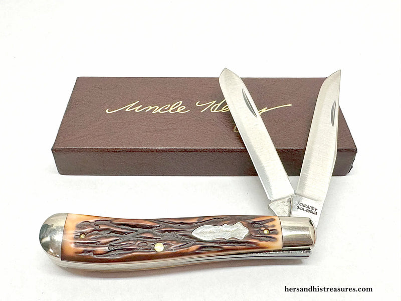 Schrade USA 285UH Uncle Henry Trapper Pocket Knife - Hers and His Treasures