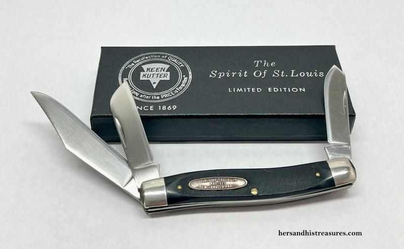 S.W. Cut. Schrade K74 Keen Kutter The Spirit of St. Louis Pocket Knife - Hers and His Treasures