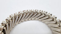 1950's Three Row Rhinestone Expansion Bracelet | Japan - Hers and His Treasures