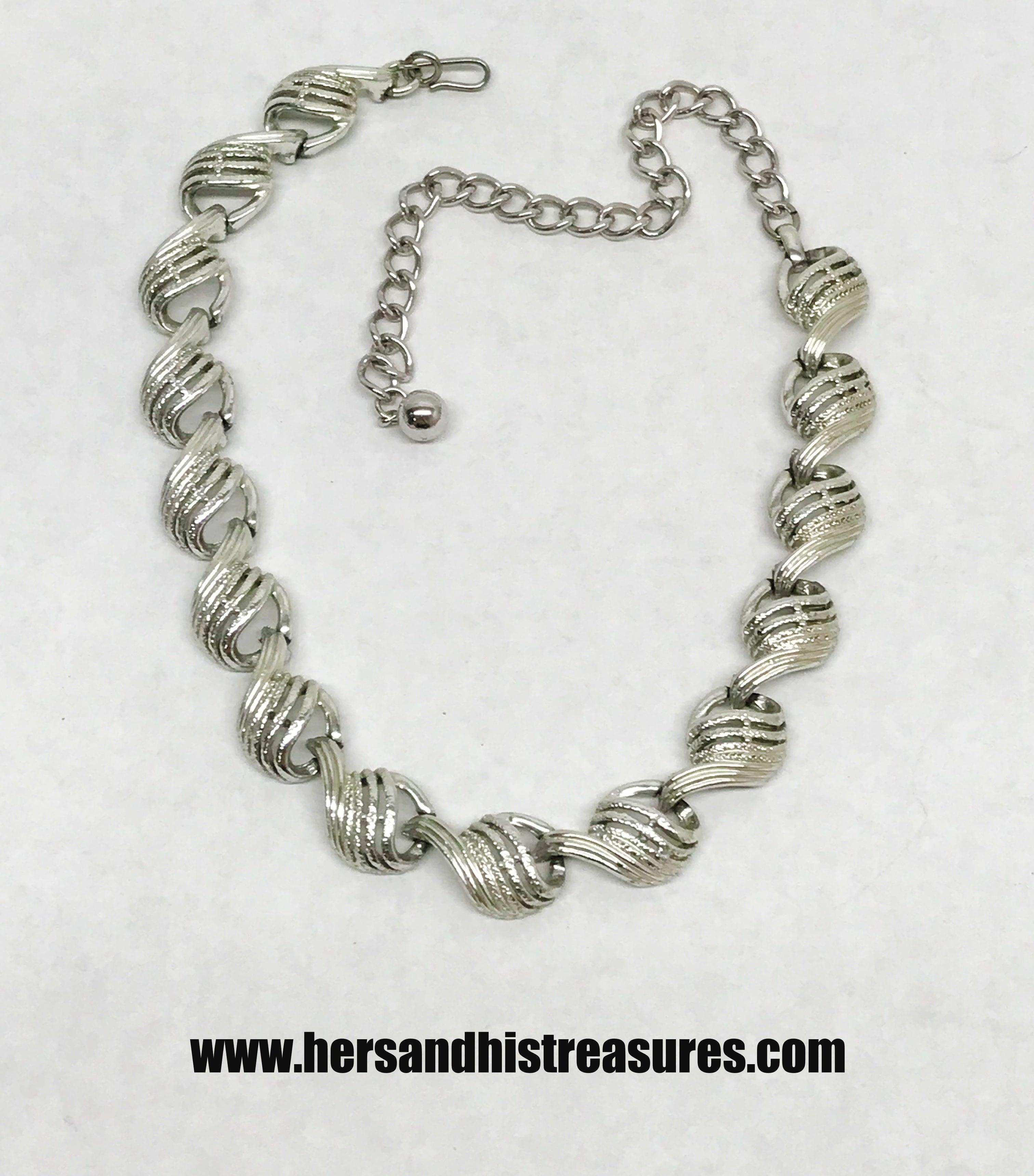 Coro on sale silver necklace