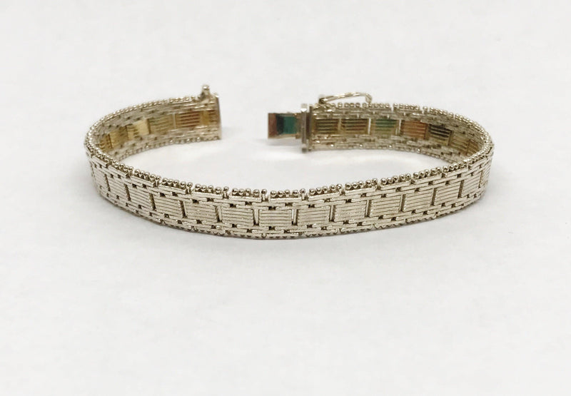Milor Italy 2-Tone Ricco Link .925 Sterling Silver Bracelet - Hers and His Treasures