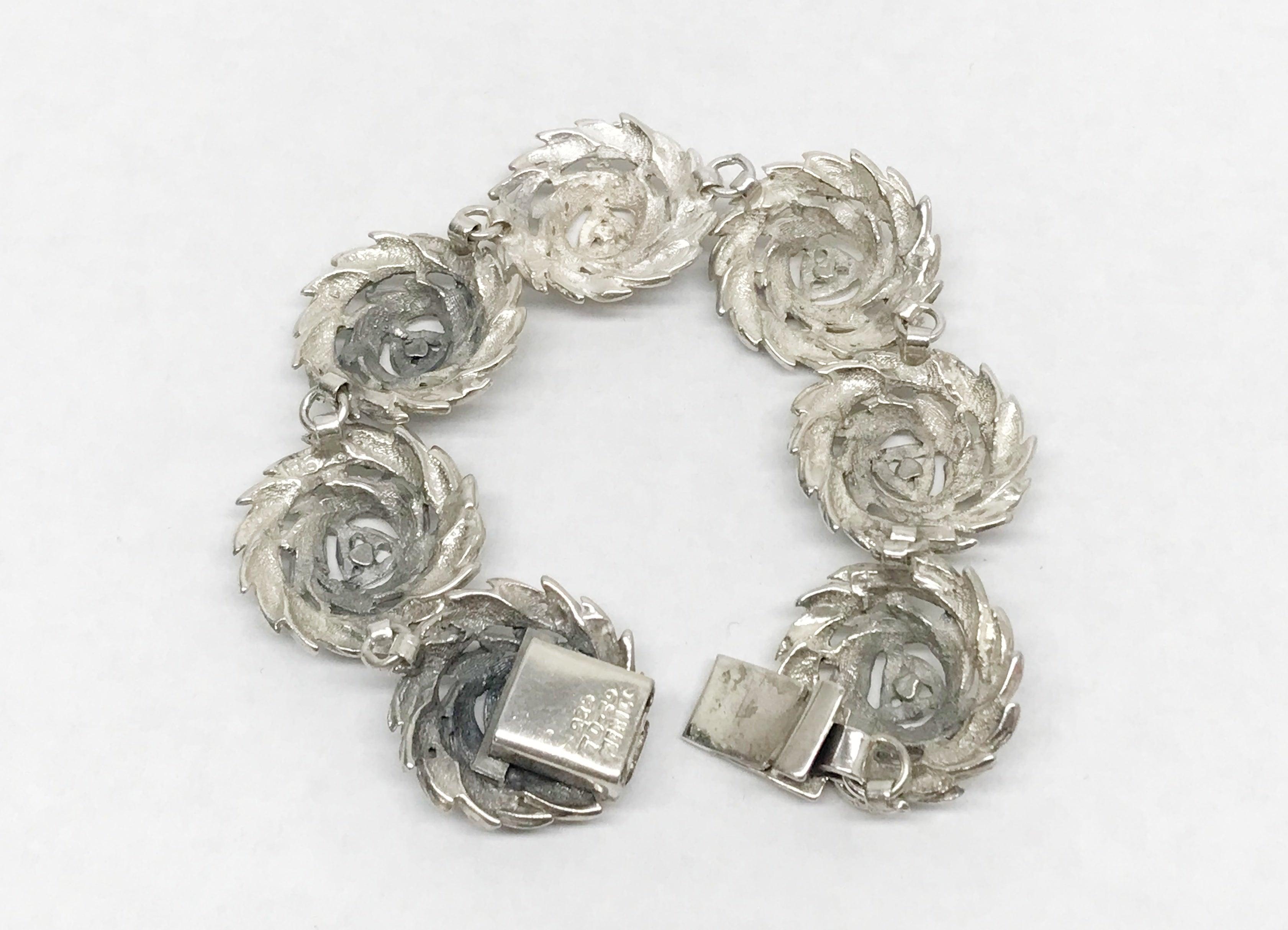 Vintage Sterling authentic Silver Round Link Bracelet